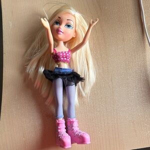 Pink Fashion Doll with Blonde Hair and Tulle Skirt